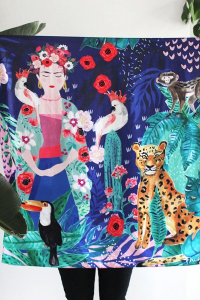 Φουλάρι Frida Kahlo Square Tropical