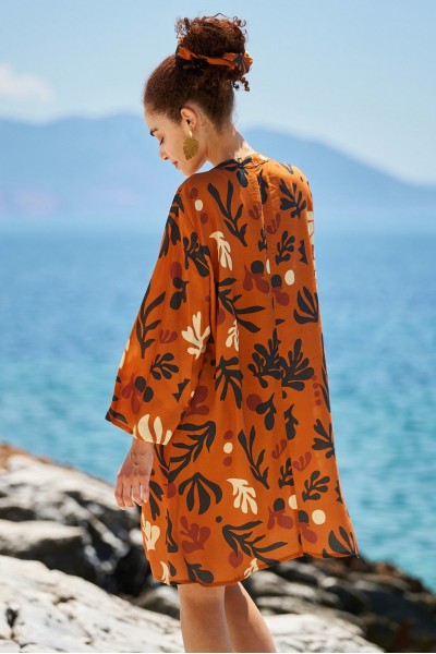 Κοντό Καφτάνι Boho KOKKOSAMMOU Africa