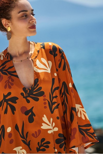 Κοντό Καφτάνι Boho KOKKOSAMMOU Africa