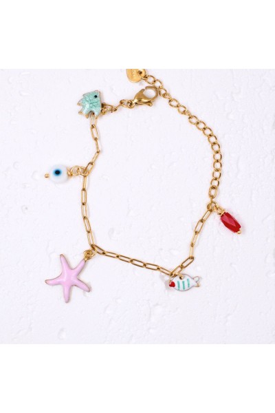 Kid's Starfish Inox Chain Bracelet