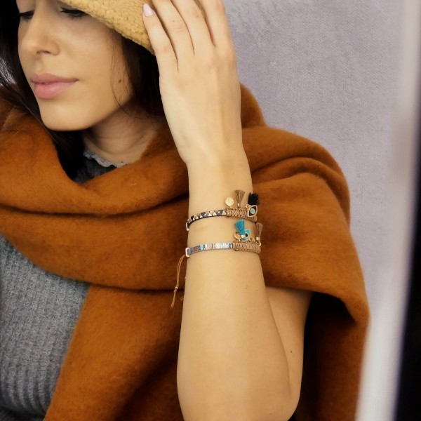 Esme Eye Leather bracelet
